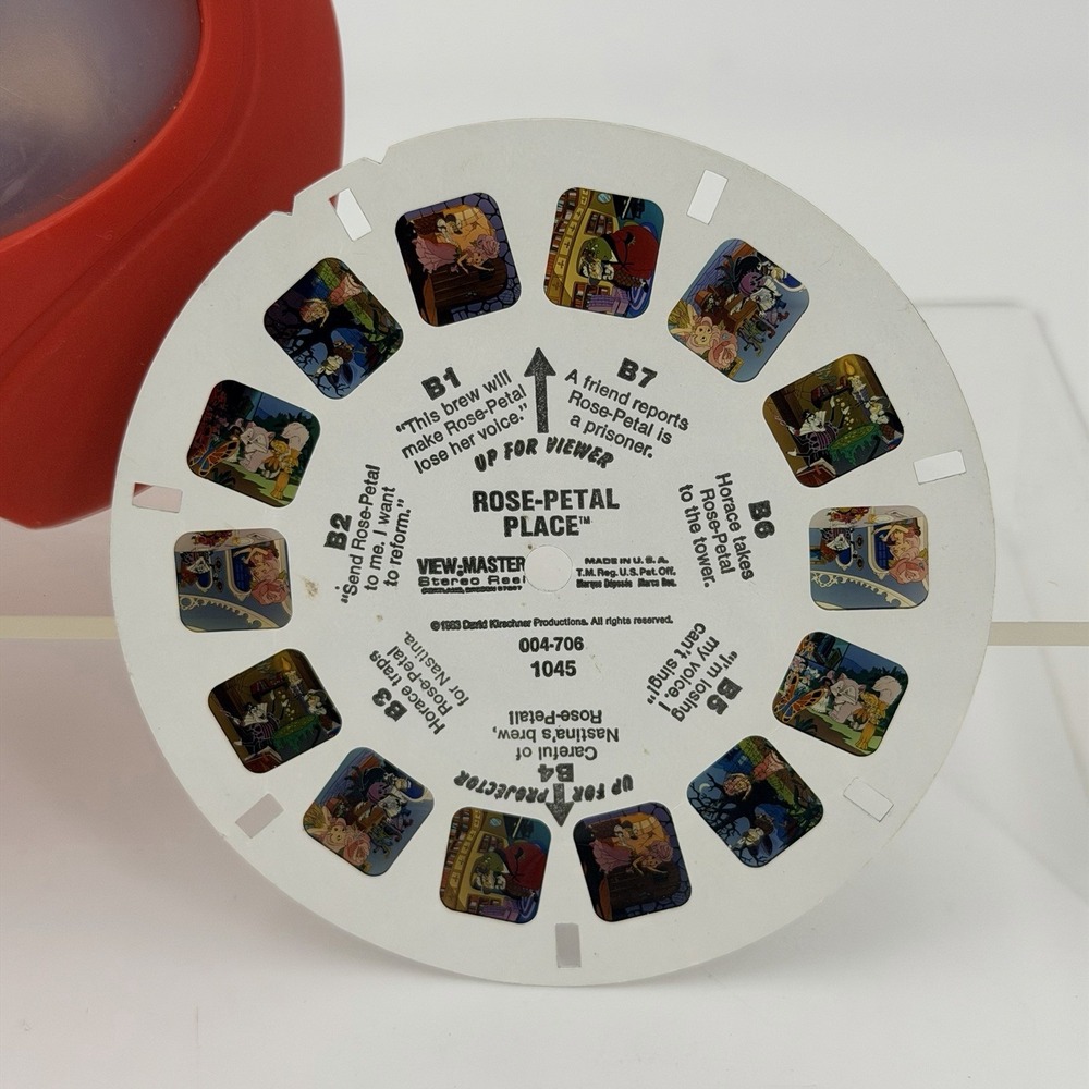 1998 Mattel Red VIEW MASTER 3D Viewer Model Rose-petal Place 1983 - Picture 2 of 5